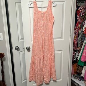Blair coral seashell print dress
